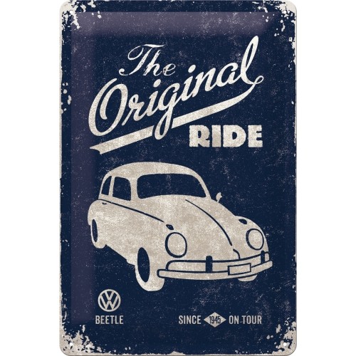 Blechschild 20x30 cmVW Beetle The Orginal Ride
